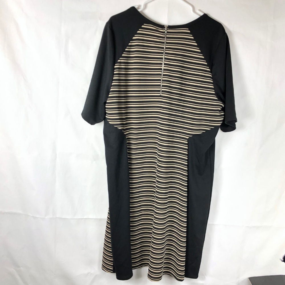 Lane Bryant Women's Color Block Stripe Dress 78P - Picture 3 of 7
